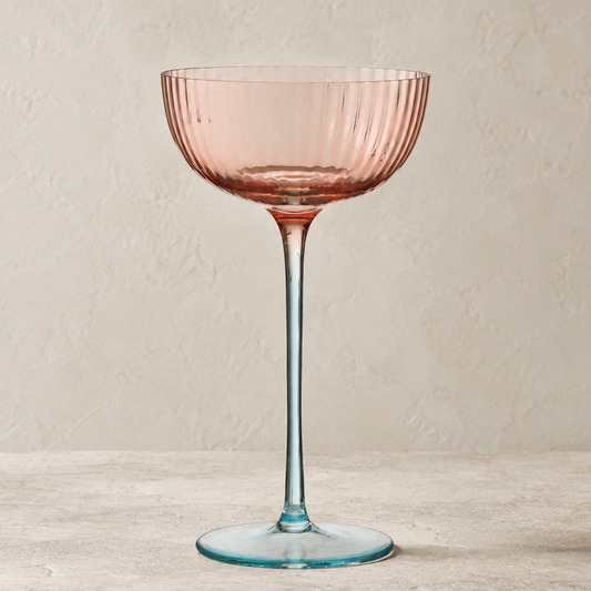 Blush & Sky Coupe Glass