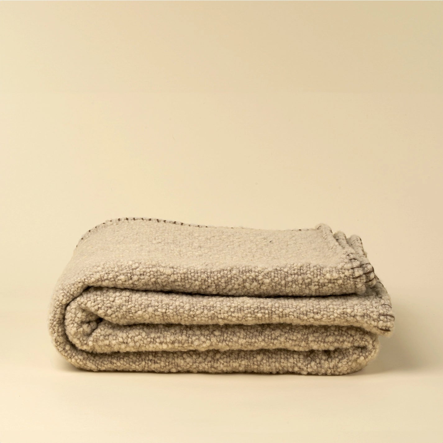 Blanket Stitch Boucle Throw