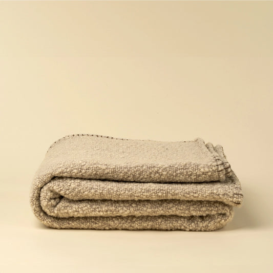 Blanket Stitch Boucle Throw