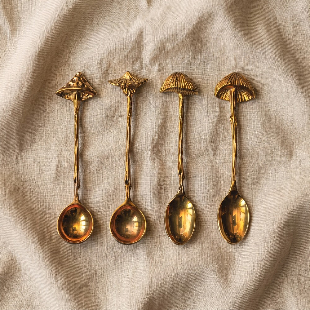 Brass Mushroom Spoon