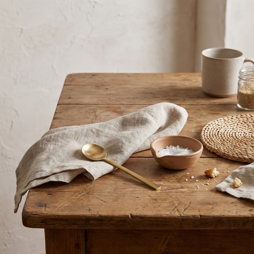 Tiny Brass Spoon, styled at home
