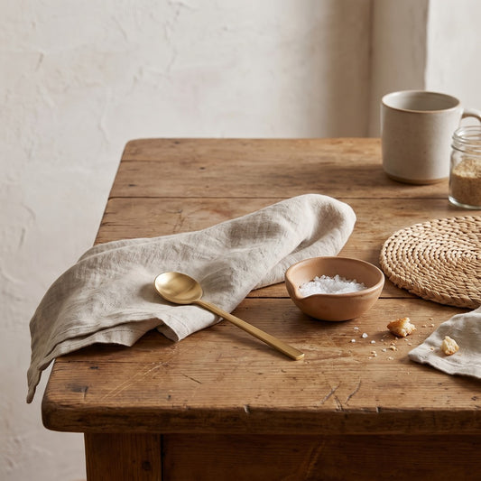 Tiny Brass Spoon, styled at home