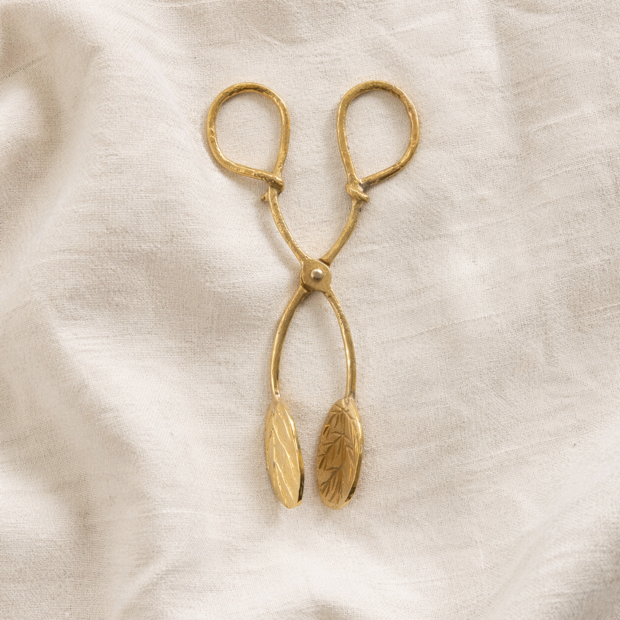 Brass Leaf Tongs