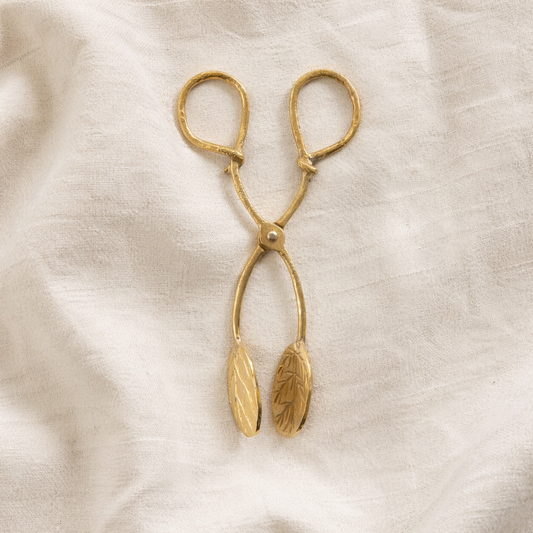 Brass Leaf Tongs