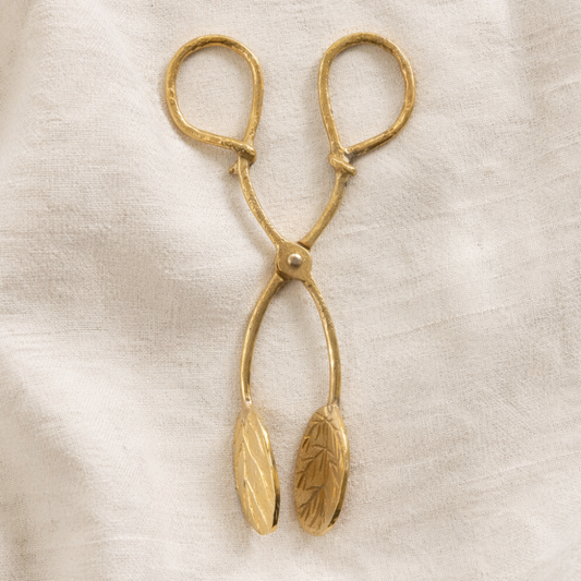Brass Leaf Tongs