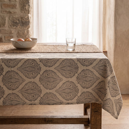 Briar Tablecloth, styled at home