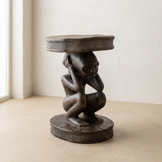 African Figural Stool
