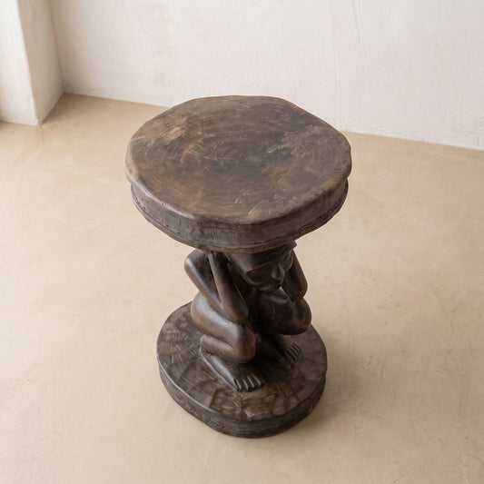 African Figural Stool, alternate view