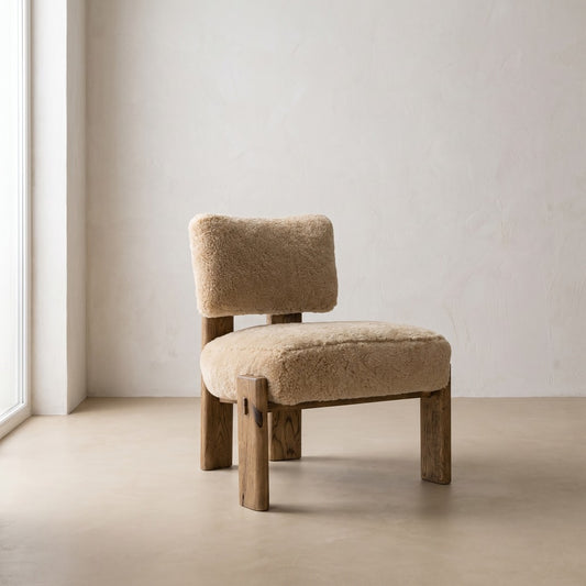 Cassius Chair in Shearling