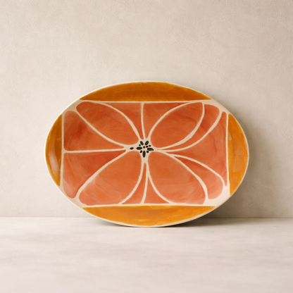 Clementine Stoneware Serving Platter