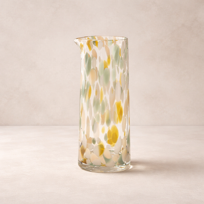 Confetti Glass Handle-Less Pitcher