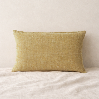 Coriander Linen Lumbar Pillow