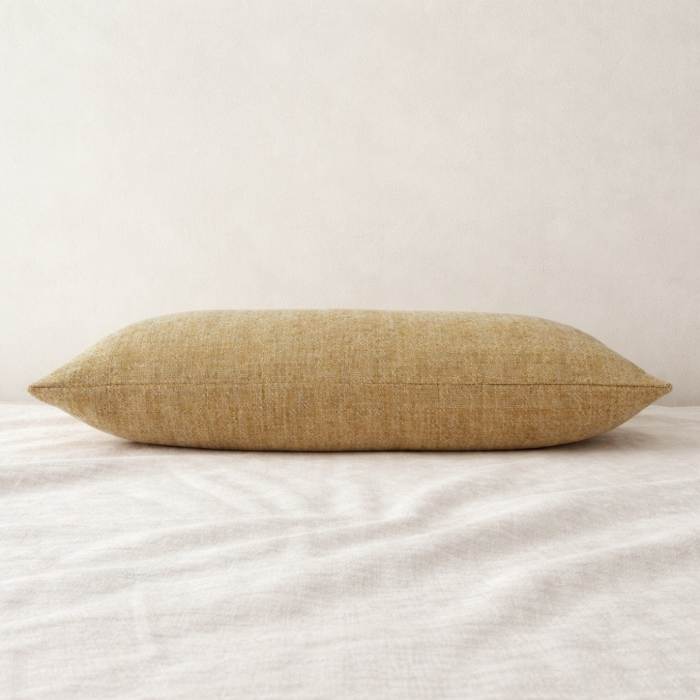 Coriander Linen Lumbar Pillow