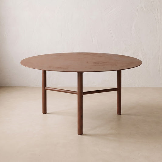 Corten Steel Outdoor Low Table, alternate view