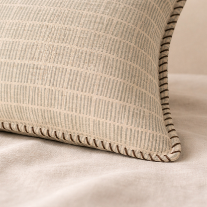 Dash Block Print Lumbar Pillow
