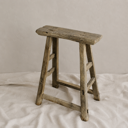 Elm Wood Hokkaido Stool