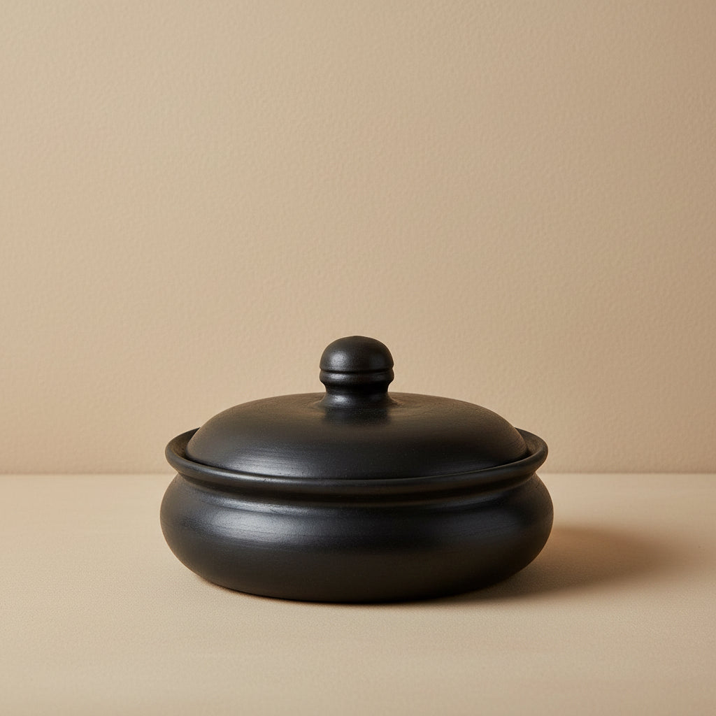 Terracotta Lidded Pot