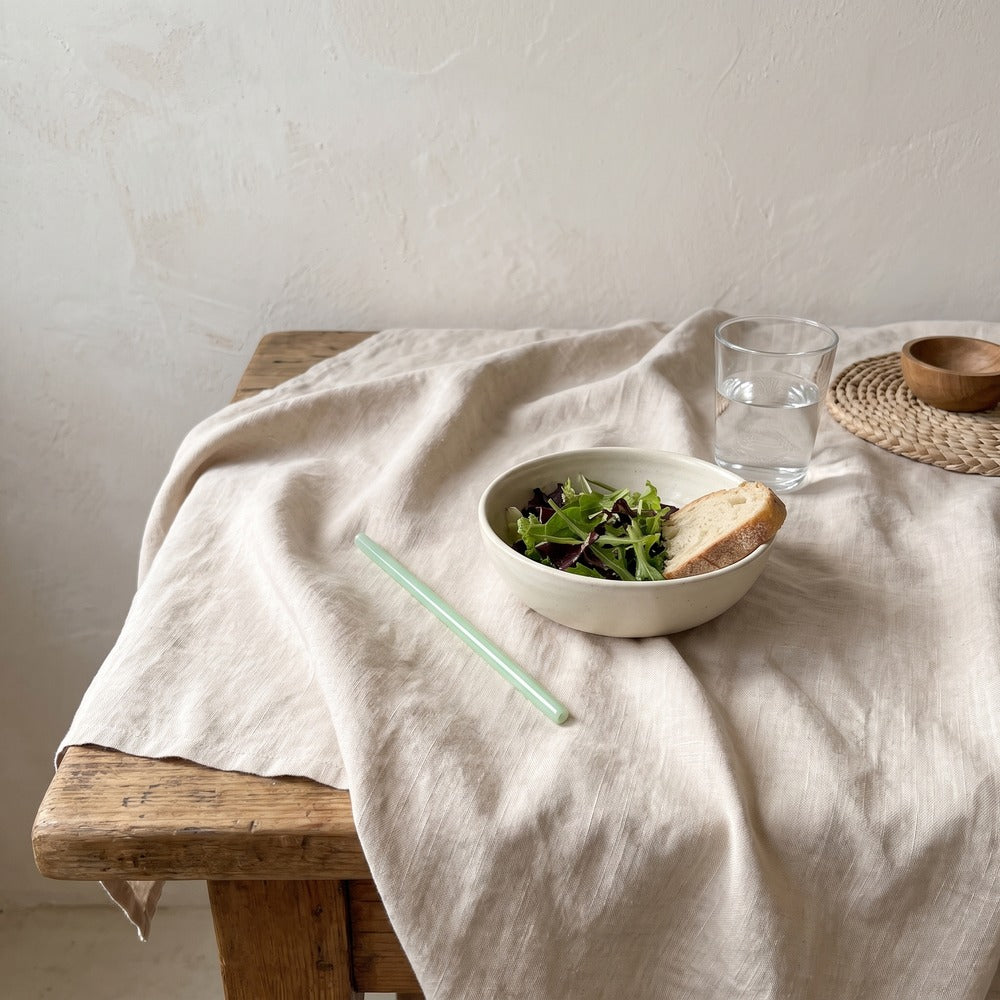 Glass Straw, Jade, Straight, styled at home