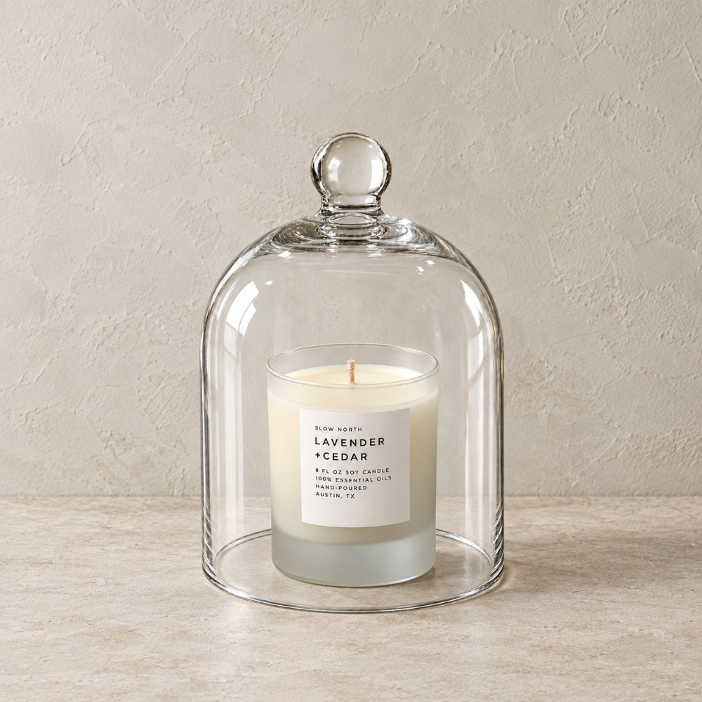 Glass Candle Cloche