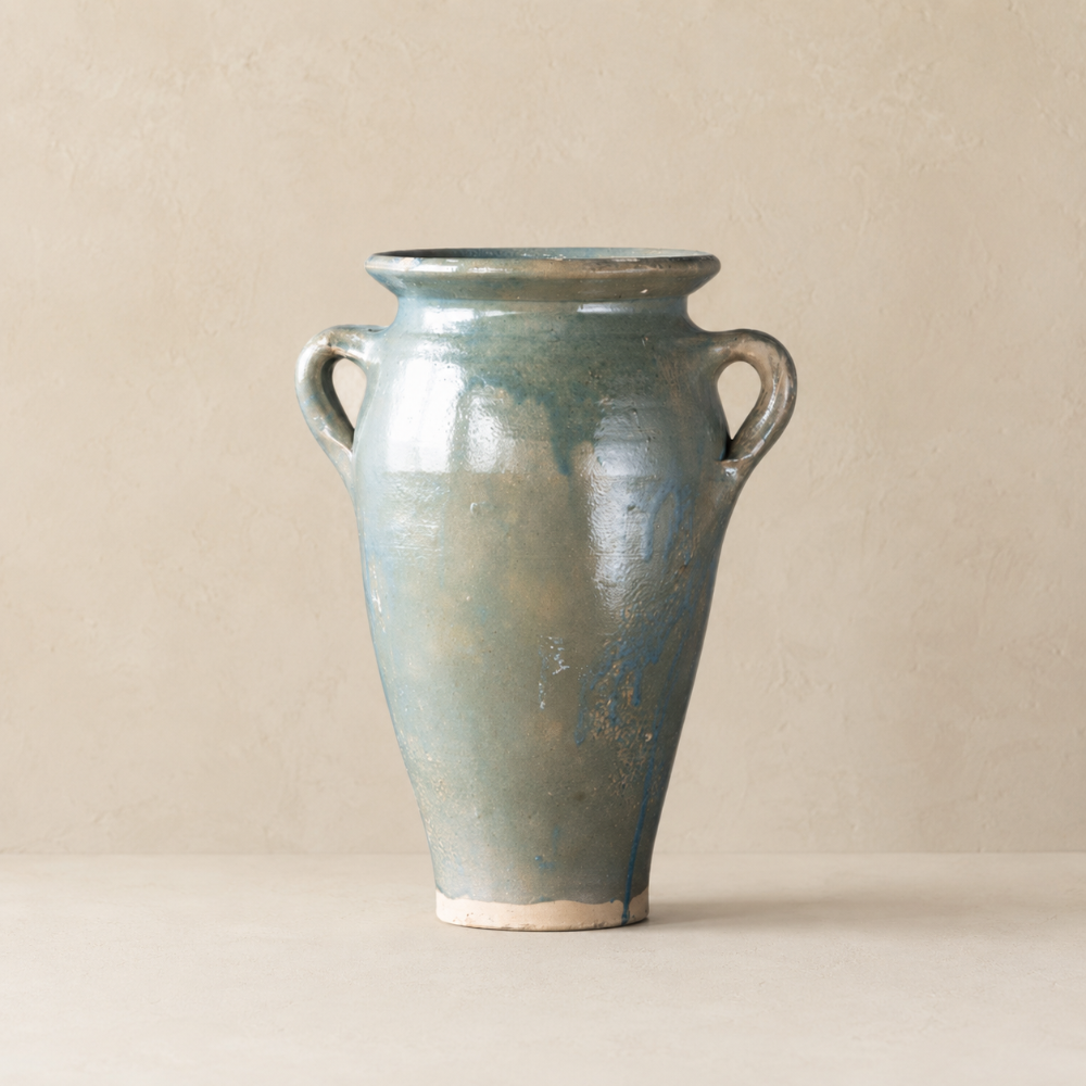 Glazed Tall Provence Jar