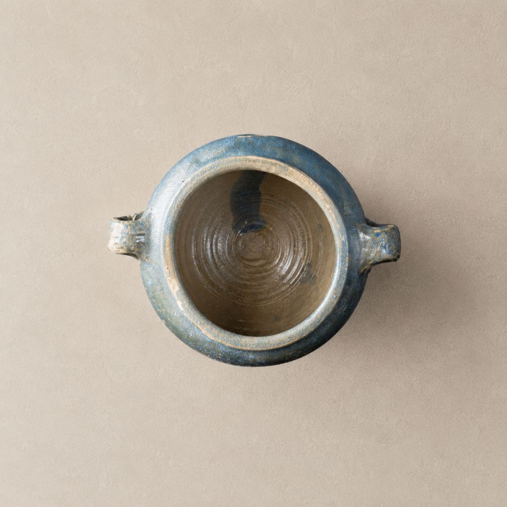 Glazed Wide Provence Jar