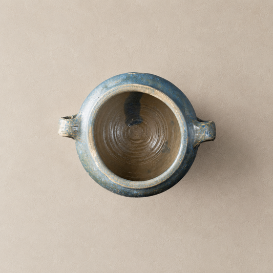 Glazed Wide Provence Jar