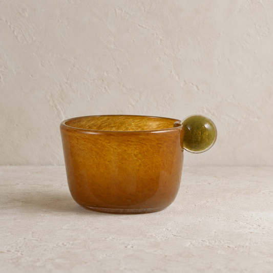 Golden Orb Glass Bowl
