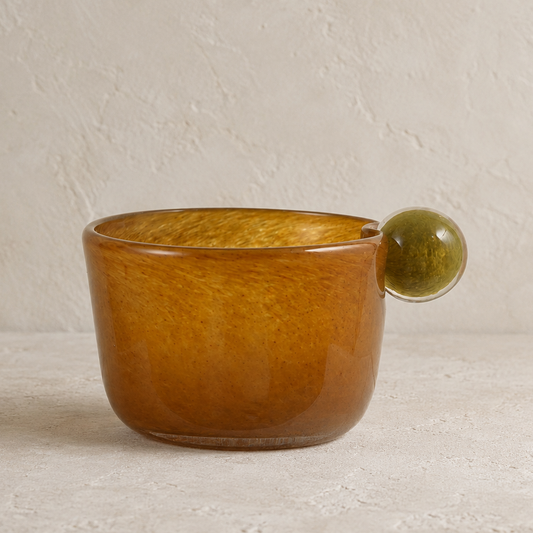 Golden Orb Glass Bowl