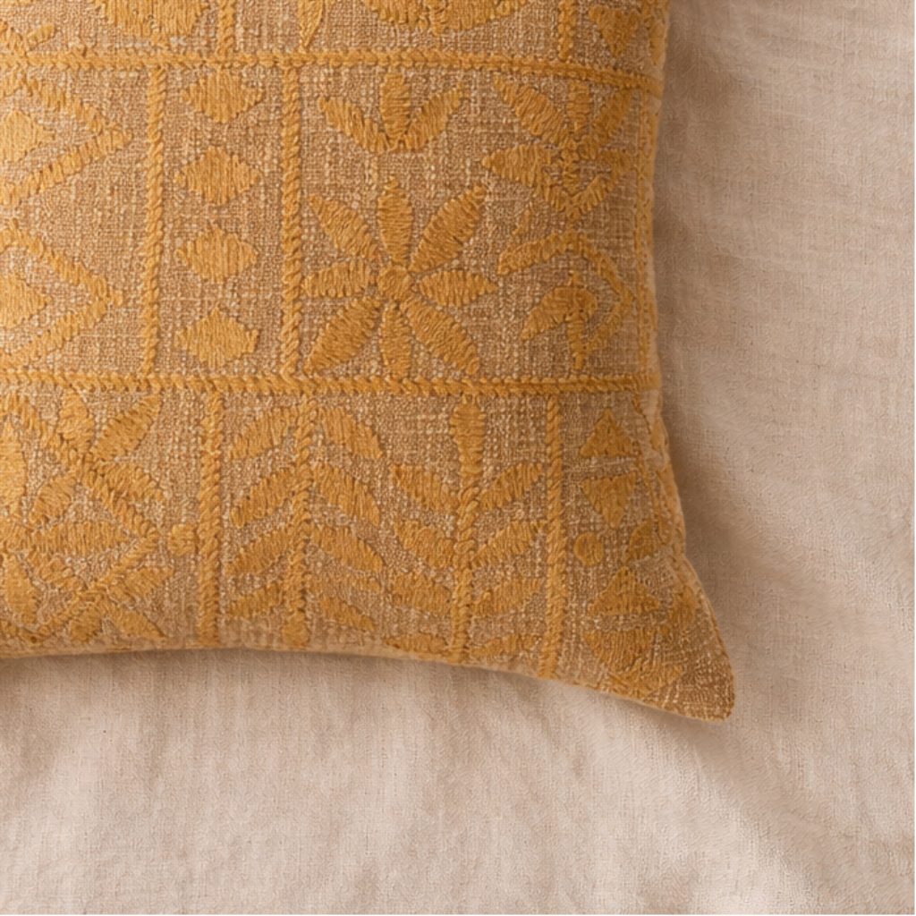 Isolde Embroidered Pillow - 20"x20"