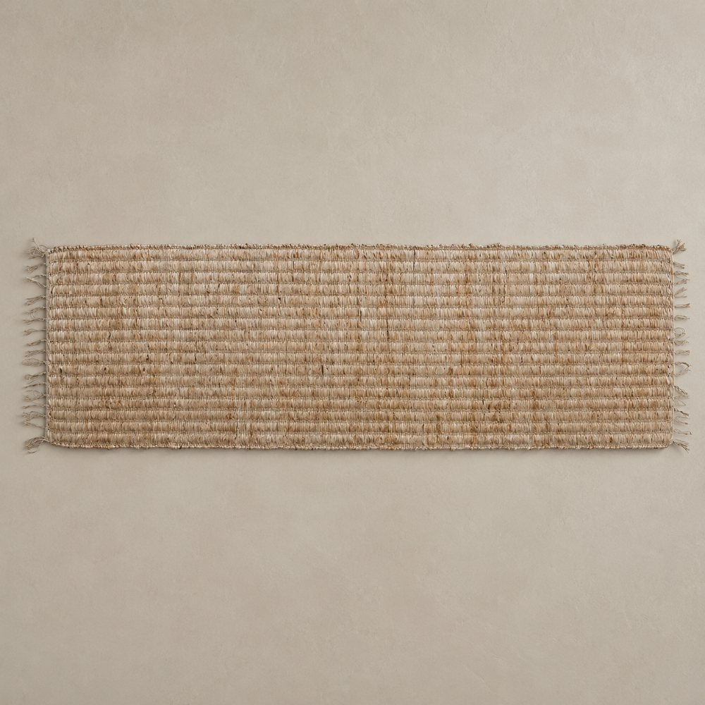 Jute & Cotton Fringed Runner - 8' x 2'6"