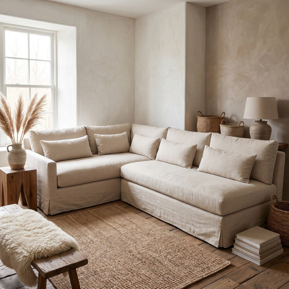 Juniper Signature Sectional, styled at home