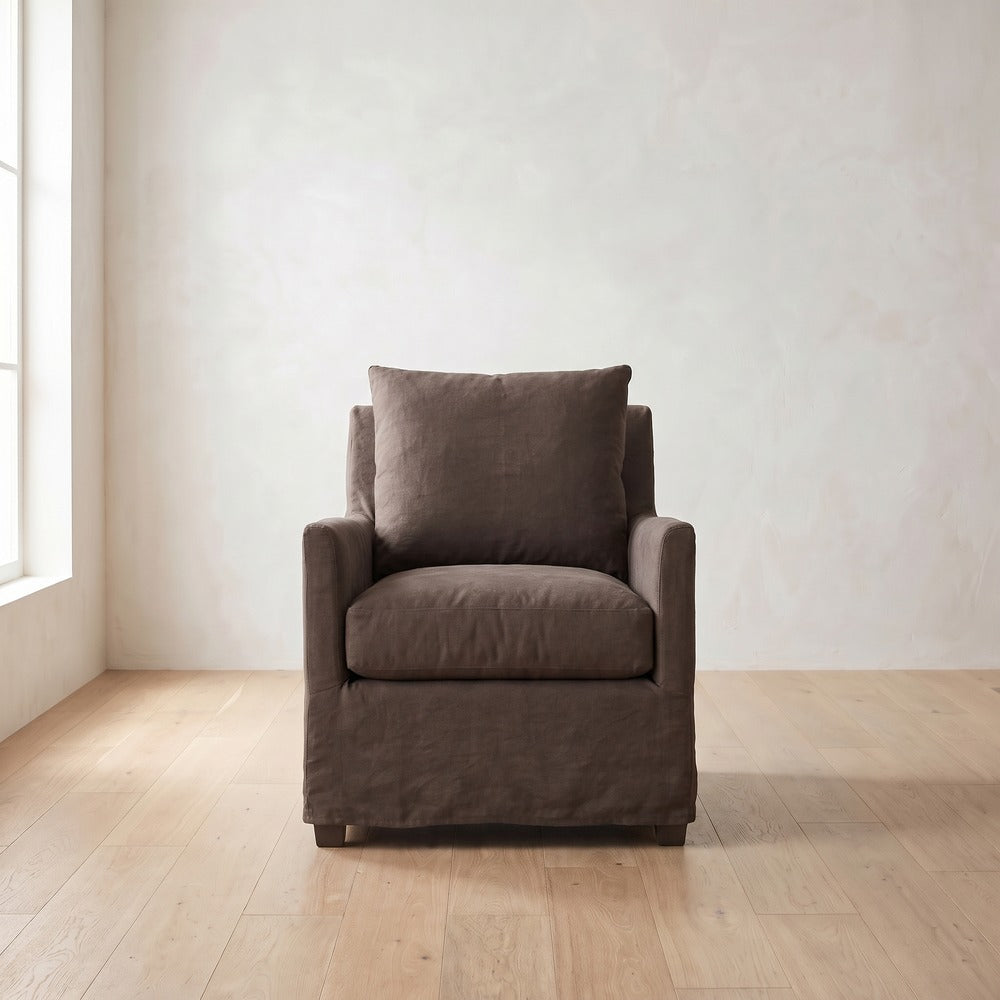 Lilah Chair in Bark Linen
