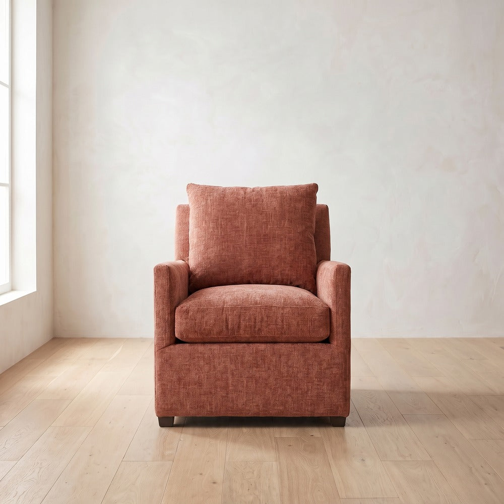 Lilah Chair in Brick Chenille