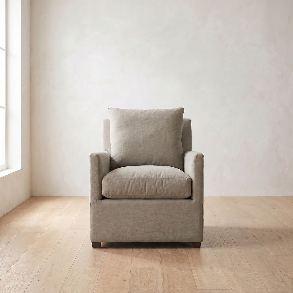Lilah Chair in Putty Linen