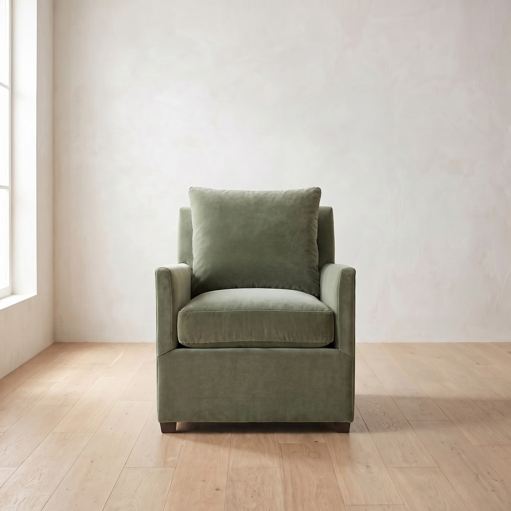 Lilah Chair in Sage Velvet