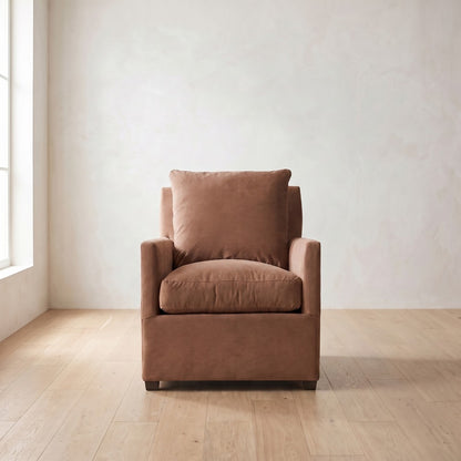 Lilah Chair in Terracotta Linen