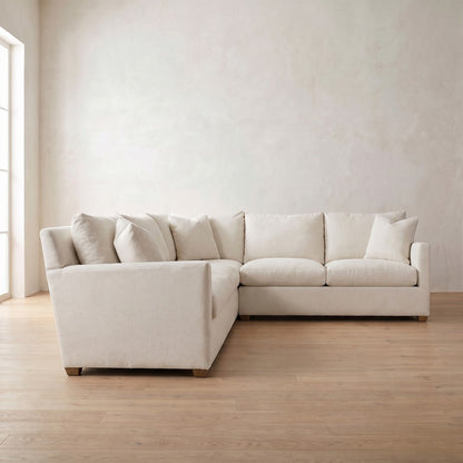 Lilah Sectional (L corner shown), styled at home