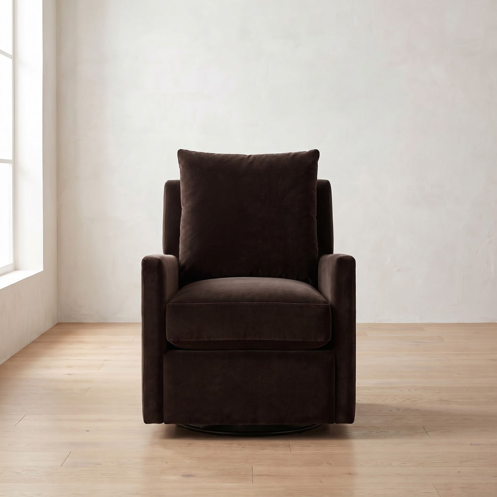 Lilah Recliner in Bark Velvet