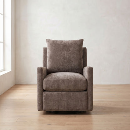Lilah Recliner in Charcoal Brown Performance Chenille
