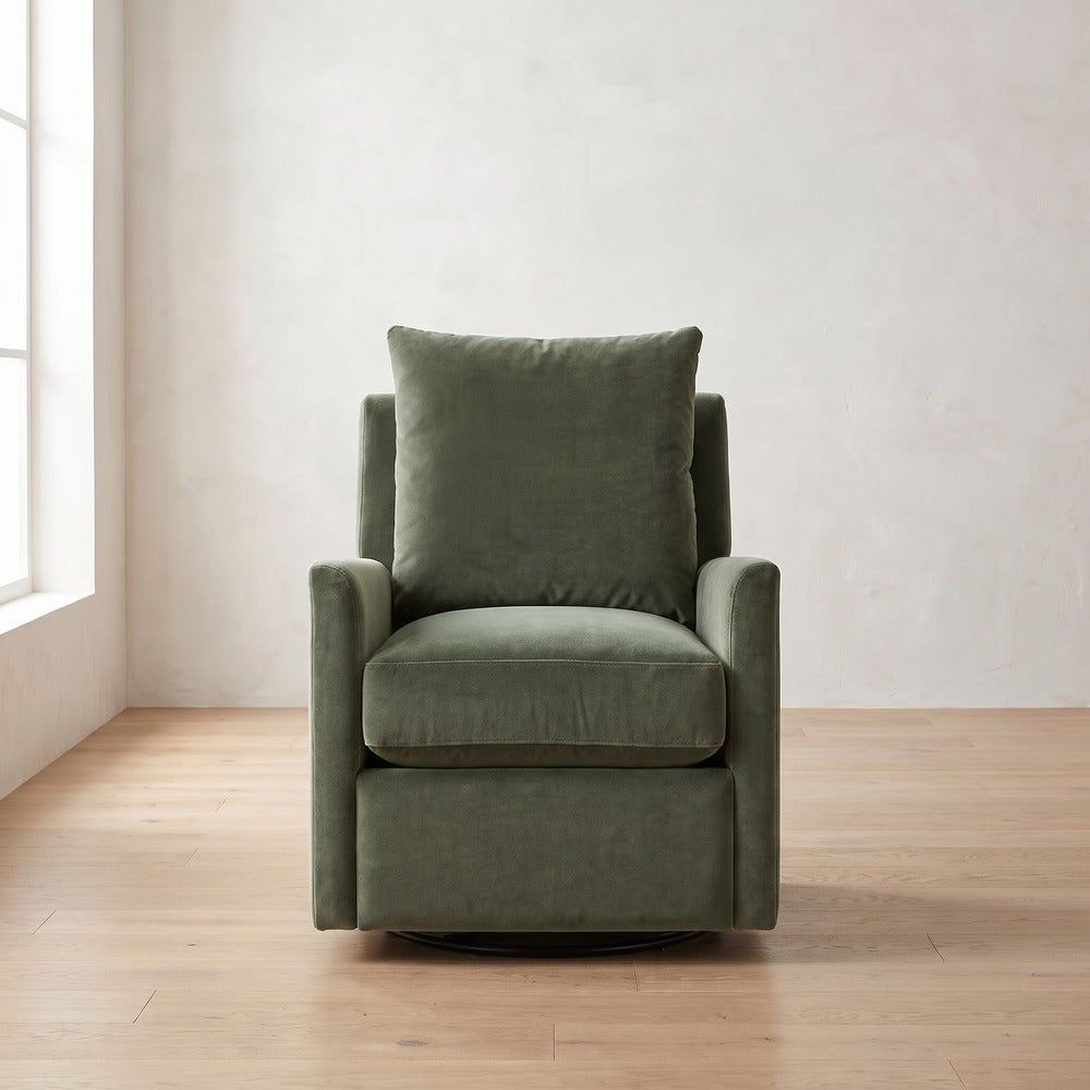 Lilah Recliner in Sage Velvet