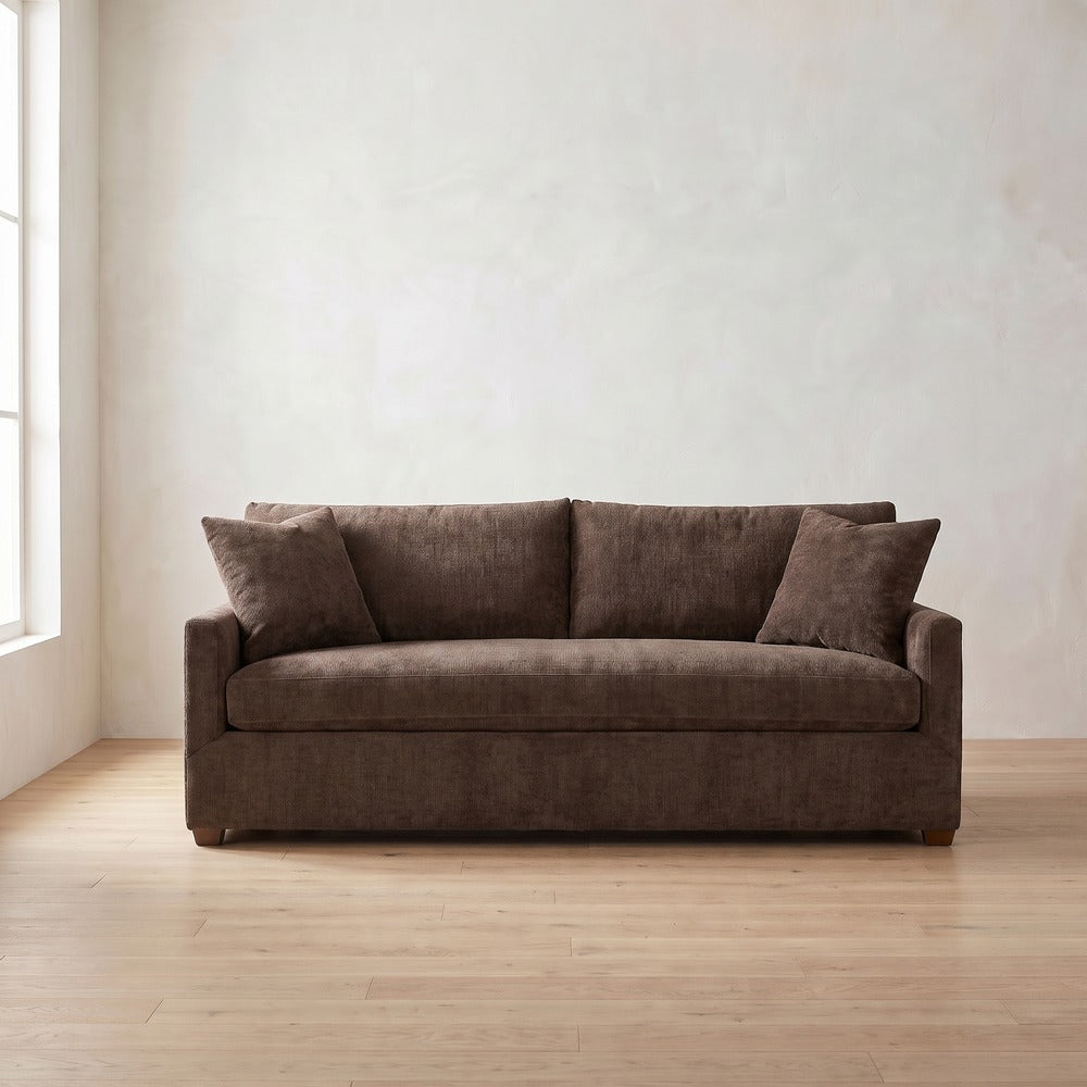 Lilah Sleeper Sofa in Bark Chenille