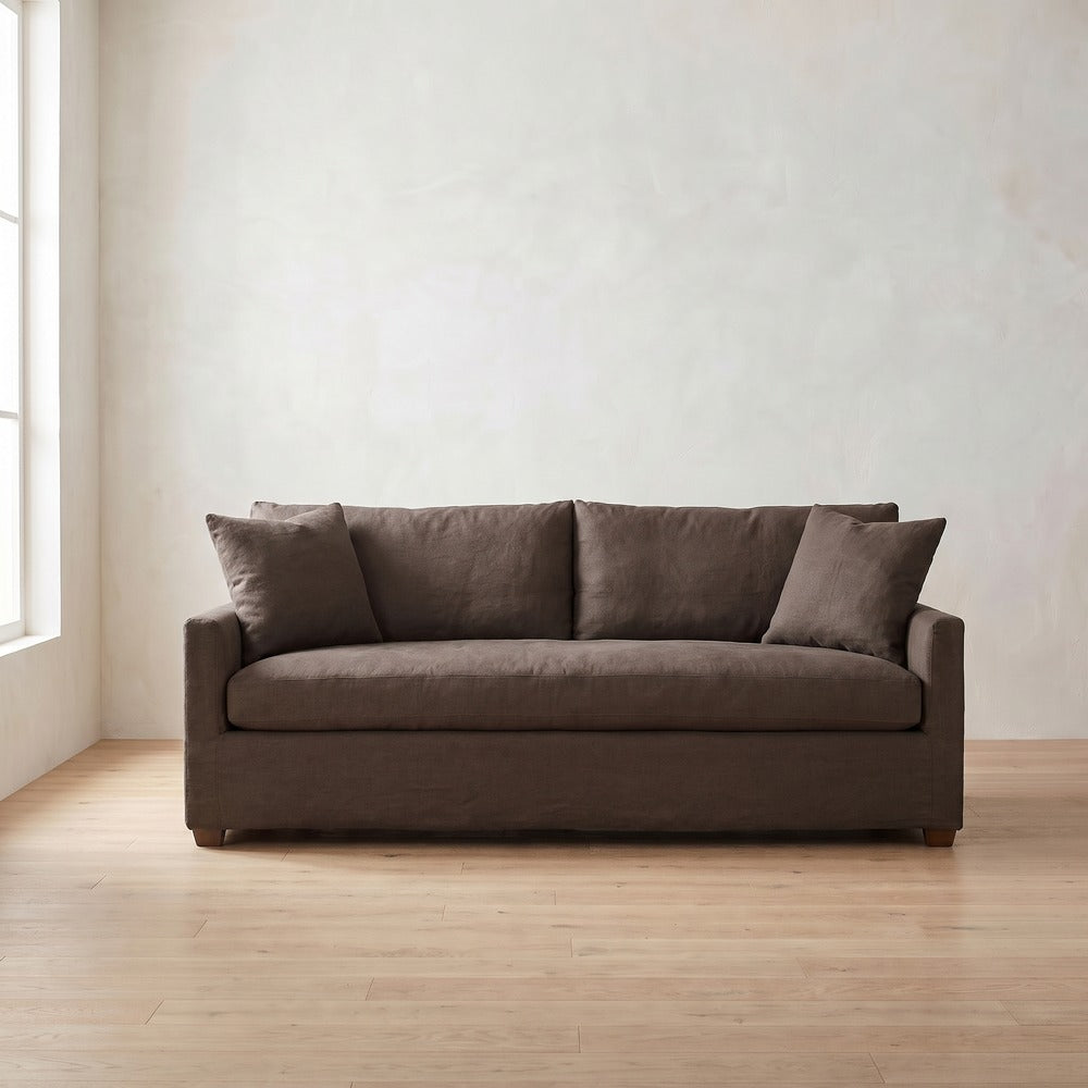 Lilah Sleeper Sofa in Bark Linen