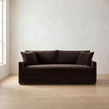 Lilah Sleeper Sofa in Bark Velvet