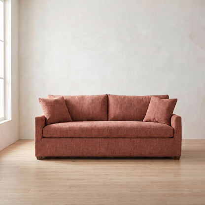 Lilah Sleeper Sofa in Brick Chenille
