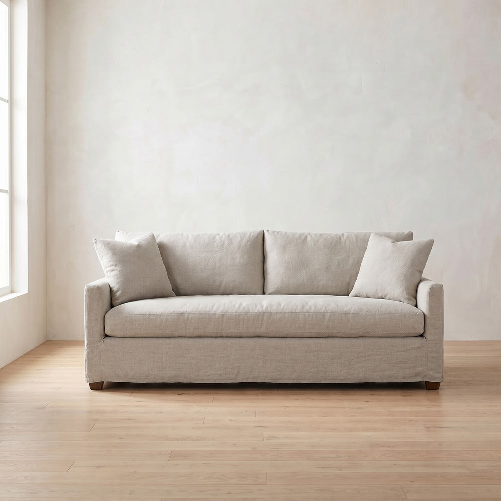 Lilah Sleeper Sofa in Natural Linen