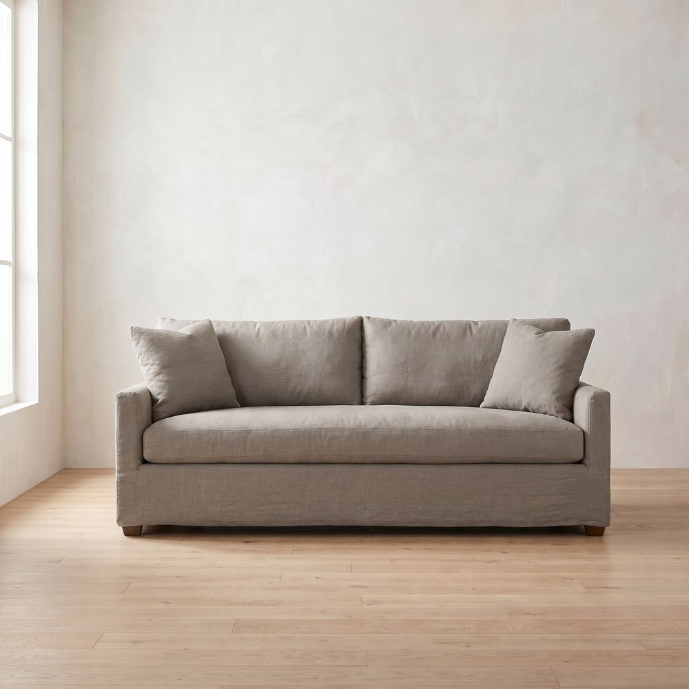 Lilah Sleeper Sofa in Putty Linen