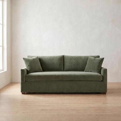 Lilah Sleeper Sofa in Sage Velvet