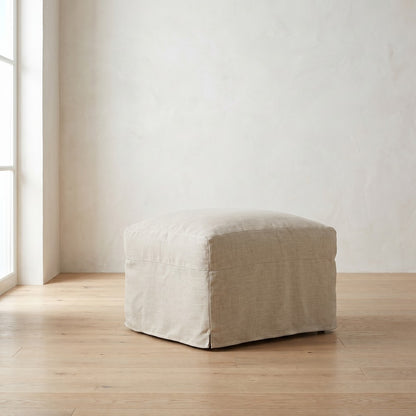 Lilah Slipcover Ottoman
