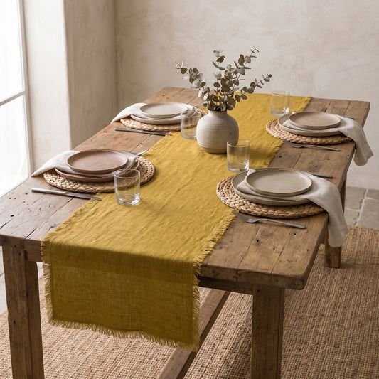 Lina Table Runner, styled at home
