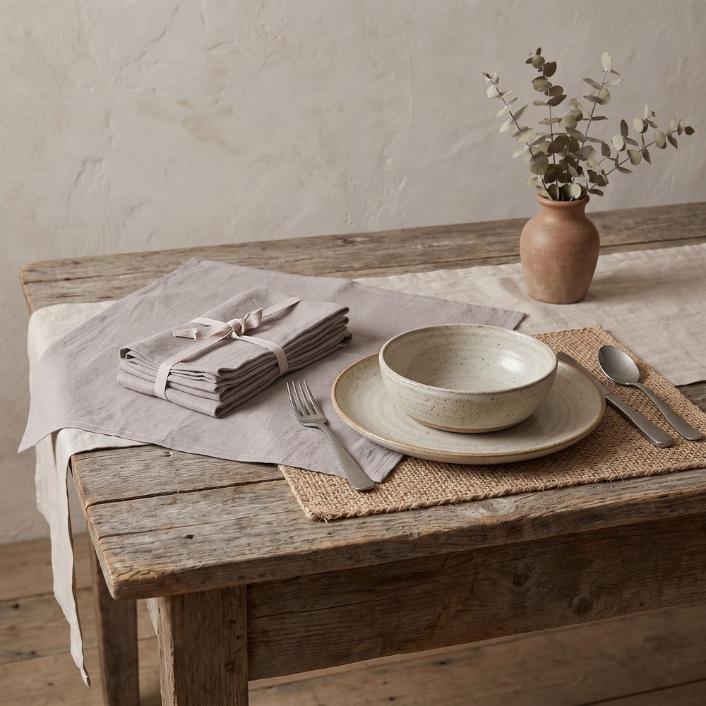 Linen Napkin Set, Natural / Set of 4, styled at home